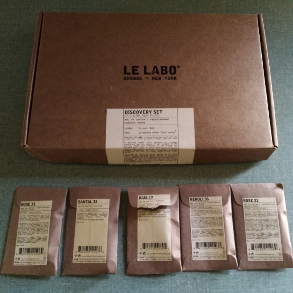 LeLabo Discovery Set (17x 1.5ml) *Lightly Used* + 5 Extra = 22 Vials of 18 EDP